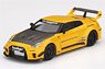 LB-Silhouette WORKS GT Nissan 35GT-RR Version 1 Yellow (RHD) USA Limited Edition (Diecast Car)