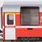 Rhatische Bahn `Bernina Express` (with New Logo) Additional Four Car Set (include an Open Panoramic) (Add-on 4-Car Set) (Model Train)