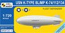 USN K-Type Blimp K-74/112/134 `Fleet Defender` (Plastic model)