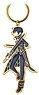 Sword Art Online: Alicization - War of Underworld Stained Glass Style Key Chain Kirito (Anime Toy)