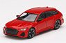 Audi RS 6 Avant Carbon Black Edition Tango Red (LHD) (Diecast Car)