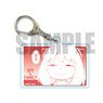 Square Clear Key Ring Spy x Family Anya Forger (Red) (Anime Toy)