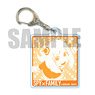Square Clear Key Ring Spy x Family Anya Forger (Orange) (Anime Toy)