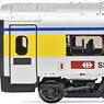 SBB Class ETR 610 in `Cisalpino` Additional Three Car Set (for HN2470) (Add-on 3-Car Set) (Model Train)