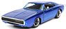 1968 Dodge Charger Blue (Diecast Car)