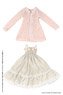 PNM Take a Break in the Shade of a Tree Dress Set (Pink x Ivory) (Fashion Doll)