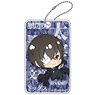 Bungo Stray Dogs Pop-up Character Typography Art ABS Pass Case Osamu Dazai Black Age (Anime Toy)