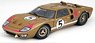 1966 #5 Ford GT40 MKII Sebring Gold (ACME Exclusive packaging) (ミニカー)