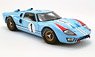 #1 Ford GT40 MKII 24 Hours of Le Mans - 2nd Place Driver - Ken Miles (ACME Exclusive packaging) (Diecast Car)