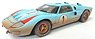 1966 #1 Ford GT40 MKII Le Mans Gulf Blue - After Race (ACME Exclusive packaging) (Diecast Car)