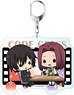 Code Geass Lelouch of the Rebellion Big Key Ring Charatail Lelouch & Kallen (Anime Toy)