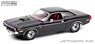 1970 Dodge Challenger R/T 440 6-Pack - Black with Red Interior and Deluxe Wheel Covers (ミニカー)