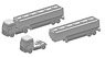 Automobile Set H (Tanker Truck) (2 Types, 8 Pieces Each) (Plastic model)