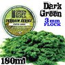 Static Grass Flock 3mm - Dark Green - 180ml (Plastic model)