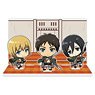 Attack on Titan Acrylic Diorama A [Eren/Mikasa/Armin] (Anime Toy)