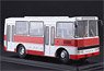 PAZ-3203 バス ホワイト/レッド (ミニカー)