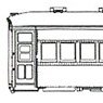 1/80(HO) SUHA32800 (Oval Roof, Type SUHA32, Mass Production Car) Plastic Base Kit (Unassembled Kit) (Model Train)