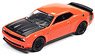 2019 Dodge Challenger SRT Hellcat (Orange / Black) (Diecast Car)