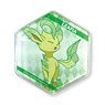 Pokemon Honeycomb Acrylic Magnet (Leafeon) (Anime Toy)