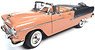 1955 Chevy Bel Air Convertible Coral / Shadow Gray (Diecast Car)