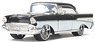 1957 Chevy Bel Air Black / White (Diecast Car)