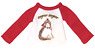 Nyanko Lagran T-shirt (Red x White) (Fashion Doll)