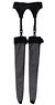 PNM 2Way Garter Belt Stockings (Black) (Fashion Doll)