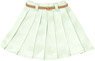 PNM Leather Belt Pleated Mini Skirts (Mint) (Fashion Doll)
