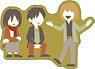 Attack on Titan Pins Eren & Mikasa & Armin (Yuru Palette) (Anime Toy)