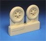 Bf109E/F Mainwheels with Ribbed Tires (Plastic model)