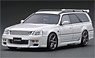 Nissan STAGEA 260RS (WGNC34) Pearl White With Engine (ミニカー)