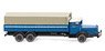 (N) Flatbed Truck (MB L 10000) - Azure Blue (Model Train)