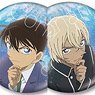 Detective Conan Big Kirakira Random Can Badge Vol.2 Aqua Ver. (Set of 8) (Anime Toy)
