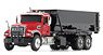 Mack Granite with Tub-Style Roll-Off Container Red/Black (Diecast Car)