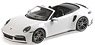 ポルシェ 911 (992) ターボ S カブリオレ 2020 ホワイトメタリック (ミニカー)
