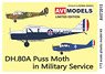 DH.80A Puss Moth in Military Service (Plastic model)