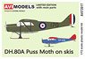 DH.80A Puss Moth On The Skis (Plastic model)