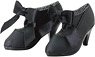 50 Classical Ribbon Shoes (Black) (Fashion Doll)