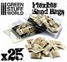 Diorama Accessory Flexible Sandbags (25 Pieces) (Plastic model)