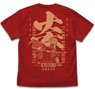 Demon Slayer: Kimetsu no Yaiba the Movie: Mugen Train Flame Breathing Kyojuro Rengoku T-Shirt Red M (Anime Toy)