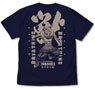 鬼滅の刃 無限列車編 獣の呼吸 嘴平伊之助 Tシャツ NAVY L (キャラクターグッズ)