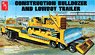 Construction Bulldozer and Lowboy Trailer (Model Car)