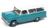 1965 Chevy Suburban Light Green / White Roof (Diecast Car)