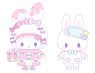 [Sanrio] Finger Mascot Puppella Set Dolly Mix My Melody & Rhythm-kun (Anime Toy)