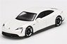 Porsche Taycan Turbo S White (LHD) (Diecast Car)