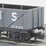 NR-41M 7 Plank Wagon (LMS, Light Gray) (Model Train)