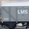 イギリス2軸貨車 木造有蓋車 (標準型・LMS・ライトグレイ) 【NR-43M】 ★外国形モデル (鉄道模型)
