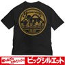 Laid-Back Camp Big Silhouette T-Shirt Black L (Anime Toy)