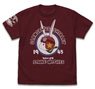 Strike Witches: Road to Berlin Charlotte E. Yeager Personal Mark T-Shirt Burgundy S (Anime Toy)