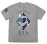 Strike Witches: Road to Berlin Eila Ilmatar Juutilainen Personal Mark T-Shirt Mix Gray M (Anime Toy)